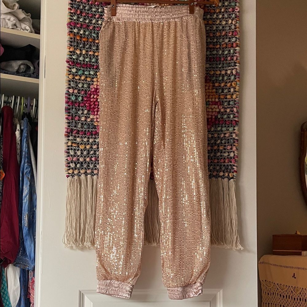 Sequin Embellished Women's Pants